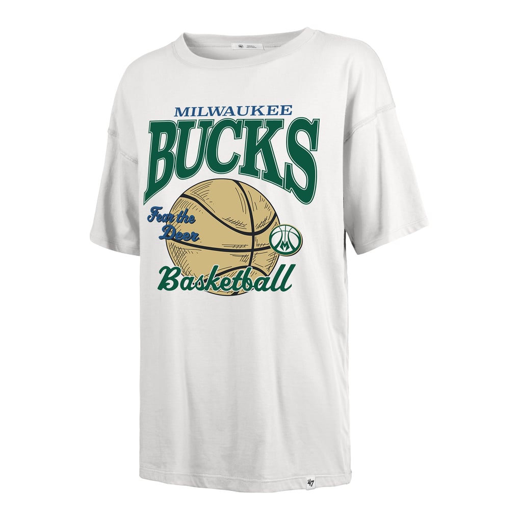 T-shirt Down Court Sadie pour femme Milwaukee Bucks '47 City Edition - Blanc